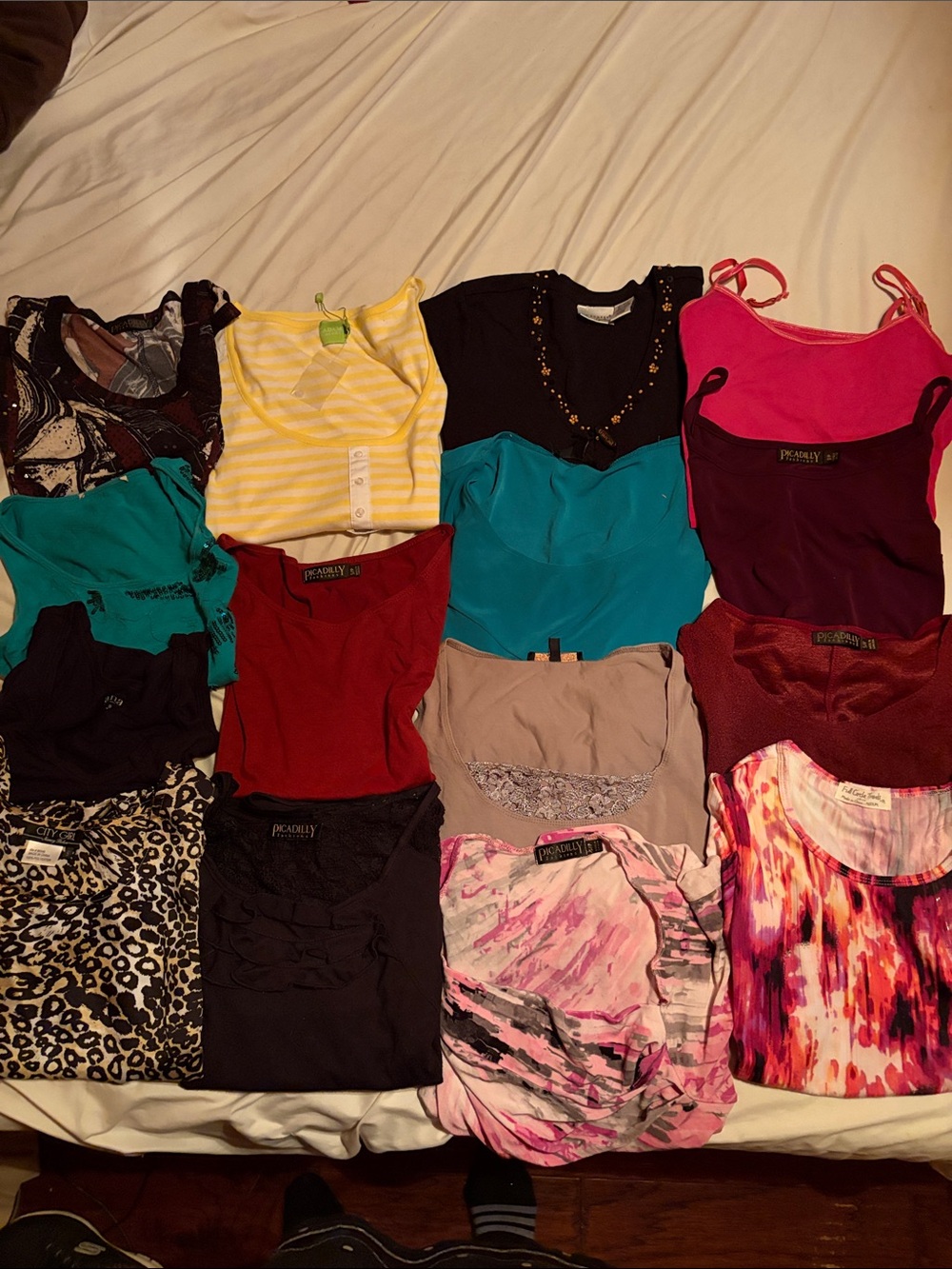Lot of 15 Women's size small Tank Tops and short sleeve shirts